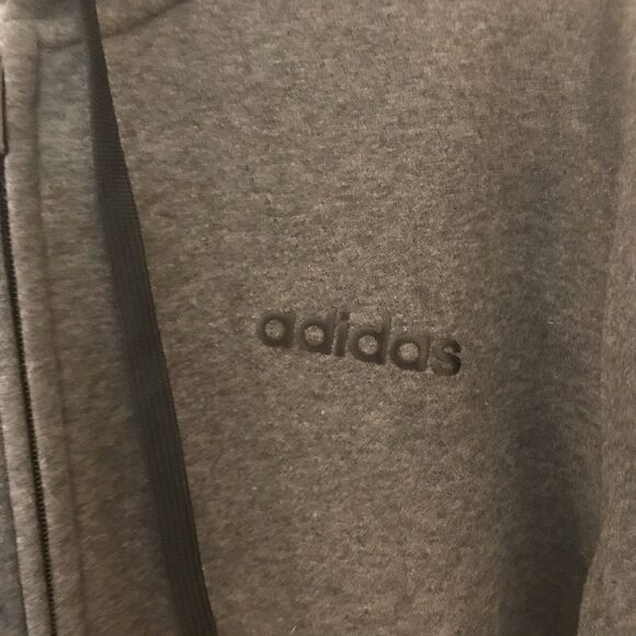 NWOT Adidas Men's Essentials 3 Stripe Full-Zip Hooded Track Top - Picture 7 of 11